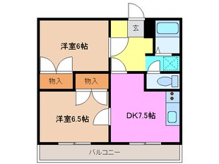 桃園駅 徒歩22分 2階の物件間取画像